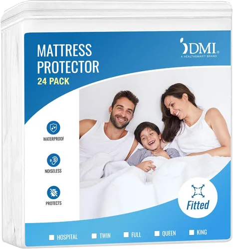 Miniatura 8 de DMI - Protector y funda de colchón impermeable. Sábana ajustable (bajera) contorneada para cama doble.