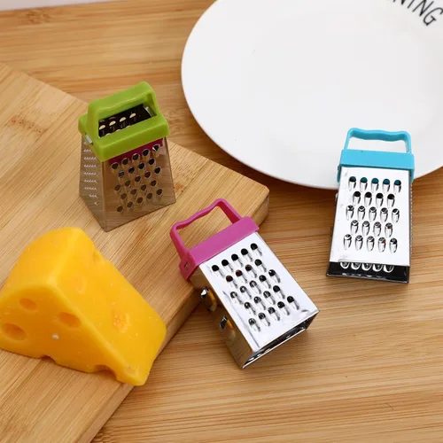 Miniatura 5 de Ciieeo 15 piezas de mini rallador de queso, cortador de verduras de mano de acero inoxidable, rallador de caja para cocina, queso, ajo, jengibre