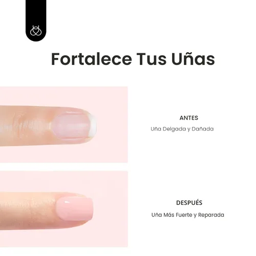 Miniatura 7 de Beetles - Esmalte de uñas de gel con base de goma, 6 colores nude, esmalte de gel rosa, melocotón, neutro, transparente, francesa, colores base