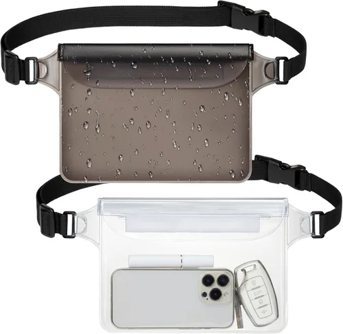 Miniatura 17 de F-color Riñonera impermeable – Cruise Essentials 2026 – Bolsa impermeable con correa ajustable en la cintura, bolsa seca enrollable con triple