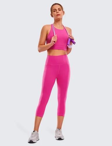 Miniatura 3 de CRZ YOGA Butterluxe - Leggings capri de entrenamiento con bolsillos de 21 pulgadas, cintura alta, para gimnasio, atletismo, yoga
