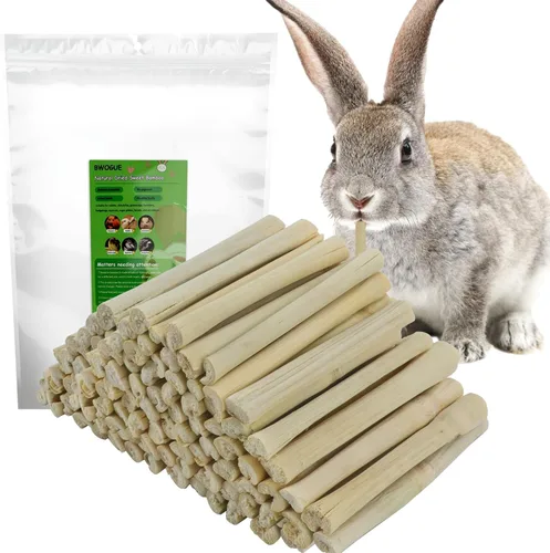 BWOGUE 35.27 oz Pet Snacks Dulce Bambú Masticar Juguete para Ardilla Conejos Guinea Pigs Chinchilla Hamster