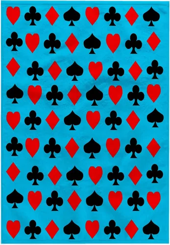Miniatura 6 de 3dRose Playing Cards Pattern. Cool Design. Blue. Popular Image. 11x12 Wash Cloth for Face and Body