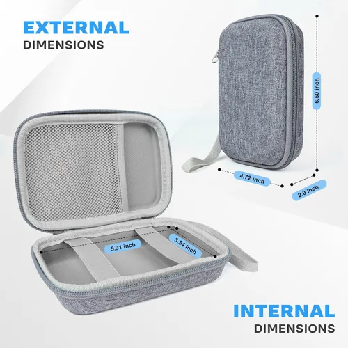 Miniatura 5 de Funda rígida de viaje compatible con UCOMX nano/para Apple MagSafe Duo/para Iseyyox/para Rtops/para LISEN cargador magnético plegable inalámbrico 3