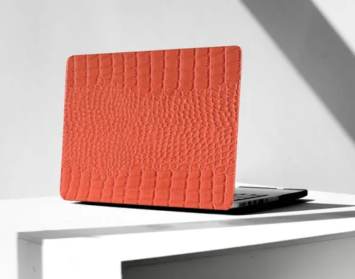Miniatura 12 de Compatible con Funda para MacBook Air de 13 Pulgadas con Diseño de Cocodrilo 2021 2020 2019 2018 M1 A2337 A2179 A1932, Texturizada Elegante Lujosa