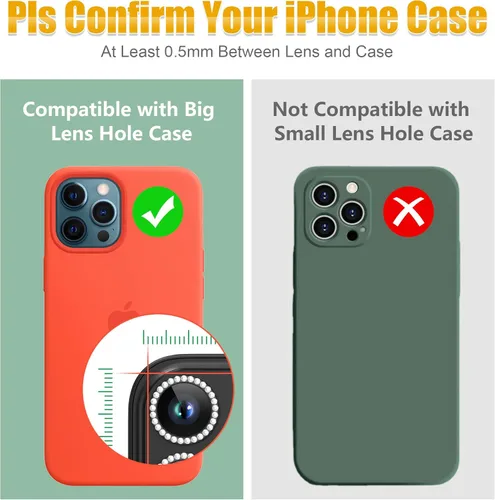 Miniatura 3 de AGVEE Paquete de 6 protectores de lente de cámara para iPhone 14 Pro de 6.1 pulgadas/14 Pro Max de 6.7 pulgadas, con diamantes brillantes y anillo