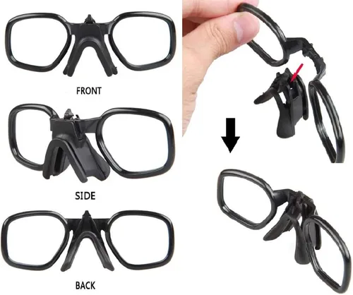 Miniatura 9 de GALAXYLENSE ICE - Gafas tácticas de combate para hombres, gafas de disparo, gafas de caza, lentes de repuesto de 3 colores Negro