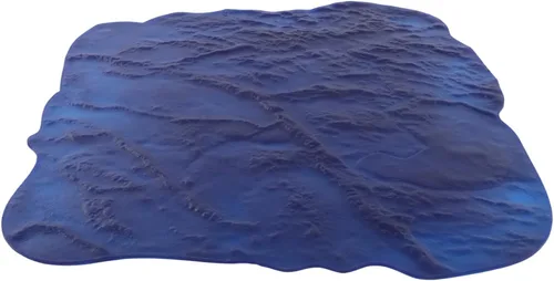Miniatura 7 de Sellos de hormigón con textura de hormigón azul, patrón de pizarra, herramienta de estampado de molde a presión con recortadora de bordes