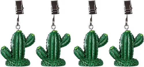 Miniatura 49 de TwoFish Home - Juego de 4 manteles de resina con diseño de flores amarillas para manteles y pesos, clips para manteles (flores de sol amarillas)