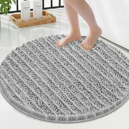 Miniatura 267 de Smiry Alfombras de Baño 24x16 pulgadas, Alfombras de Baño de Chenilla Extra Suaves y Absorbentes, Respaldo de Goma Antideslizante, Lavable a Máquina