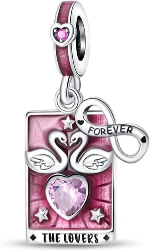 Miniatura 17 de KUNSIR Los abalorios se adaptan a pulseras Pandora para mujer, plata de ley 925, cuentas colgantes de joyería para niñas, dijes de feliz cumpleaños