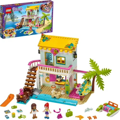 LEGO Friends Beach House 41428 Kit de construcción; chispas horas de juego de aventura de verano (444 piezas)