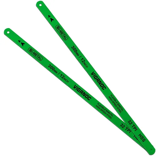 Cuchillas de repuesto para sierra para metales de 12 pulgadas, hojas de sierra bimetálicas de acero de alta velocidad – Hojas de sierra HSS 32TPI,