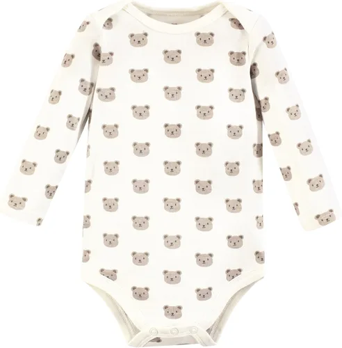 Miniatura 157 de Hudson Baby Body unisex de algodón de manga larga para bebé, leopardo rosa rojo
