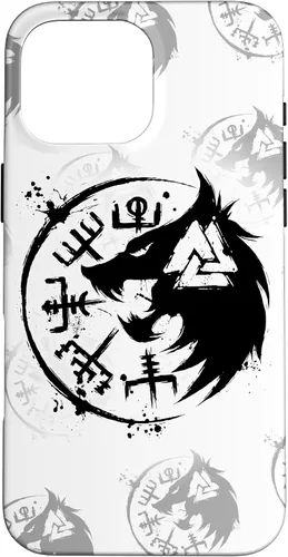 Miniatura 18 de iPhone 14 Plus Fenrir Wolf Fenris-Wolf - Viking Vegvisir Valknut Case