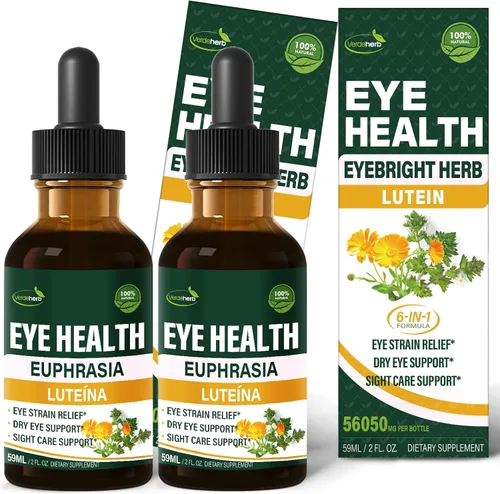 Miniatura 8 de Eyebright - Gotas para la salud de los ojos, extracto líquido de arándano y luteína, suplemento herbario para aliviar la fatiga ocular y apoyo