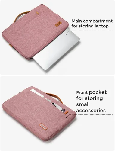 Miniatura 5 de DOMISO - Funda protectora para portátil de 17 pulgadas con asa, compatible con HP Dell ASUS Lenovo Chromebook de 17-17.3 pulgadas, bolsa para Rosa