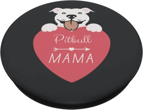Miniatura 2 de Pitbull Mama Regalos para Pittie Mom, Pit Bull Mom PopSockets intercambiables PopGrip