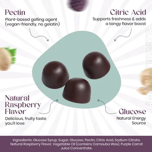 Miniatura 4 de Everé MycoMelt Gummies – Mezcla de 5 hongos con melena de león, reishi, cordyceps, chaga y cola de pavo – Vegano, complejo de hongos a base