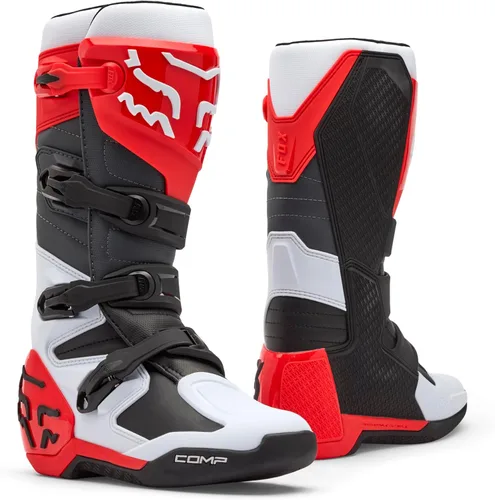 Miniatura 24 de Fox Racing Comp Botas de Motocross para Dirt Bike Blanco