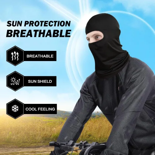 Miniatura 4 de SUNLAND Pasamontañas - Mascarilla facial para motocicleta, ciclismo, esquí, bandana para senderismo, patineta y cabeza, paquete de 3