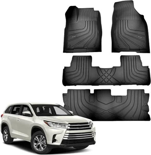 Miniatura 11 de Apto para Jeep Grand Cherokee/Dodge Durango 2016 2017 2018 2019 2020 2021 Alfombrillas para Automóvil Especiales para Todo Clima Incluye 1ª y 2ª