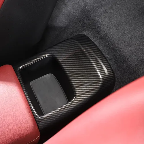 Miniatura 7 de CHEAYAR Caja de almacenamiento para reposabrazos de fibra de carbono real para Toyota Supra GR A90 A91 MK5 2019-2022, funda para reposabrazos hecha