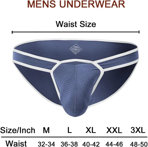 Miniatura 6 de ZONBAILON Ropa interior para hombre, bolsa elástica, sexy, de tiro bajo, con aumento de abultamiento