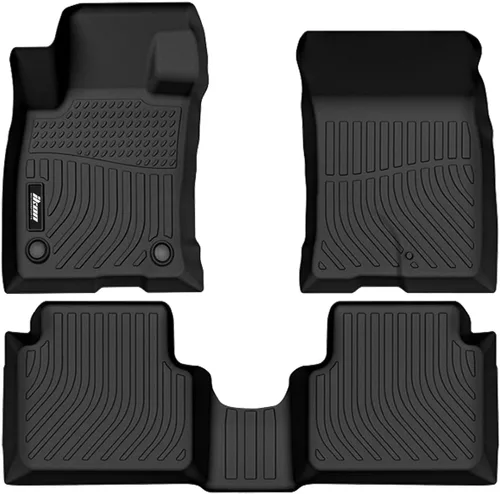 FREEMOTOR802 - Compatible con Ford Maverick 2.0L (No híbrido) 2022-2025, alfombrillas de piso moldeadas en 3D, color negro, protección para 1ª y 2ª