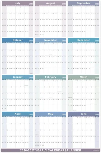 Miniatura 12 de Vibrant Focus Calendario de Pared Anual 2026 - calendario anual 2026, Calendario de Pared Anual 2026 y Planificador con Papel Grueso, Enero 2026