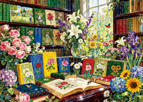 Miniatura 13 de Rompecabezas para adultos de 1000 piezas para adultos, rompecabezas de 1000 piezas, 1000 piezas, bosques coloridos, flores y plantas exóticas