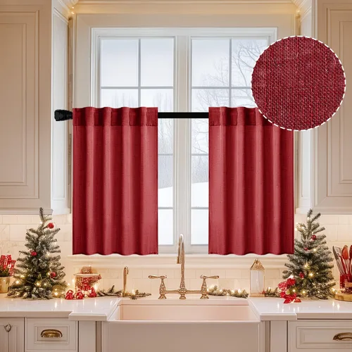 Miniatura 96 de MIULEE Cortinas de lino blanco de 108 pulgadas de largo para dormitorio, sala de estar, cortinas de ventana con textura de lino suave y grueso, Lino