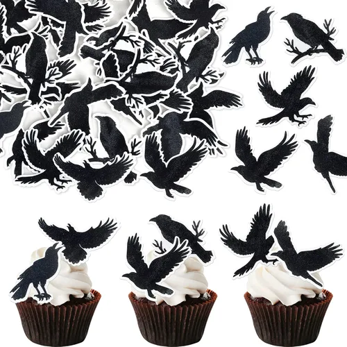 Miniatura 22 de 1 paquete de decoración de pastel de Halloween con purpurina para Halloween, fantasma, calabaza, pastel para casa encantada, bruja, calabaza, 7