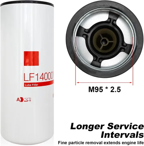 Miniatura 5 de UOIENRT LF14000NN 14000NN Filtro de lubricante de filtro de aceite, repuesto para motores diesel Cummins ISX ISM QSX QST X15 M11 LF9080 LF9001