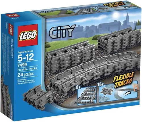 Vias de tren de juguete Lego City modelo 7499