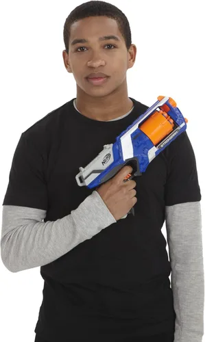 Miniatura 6 de Nerf N Strike Elite Strongarm Blaster de Juguete con Barril Rotatorio (Exclusivo de Amazon)