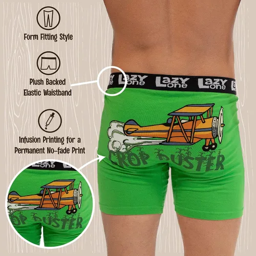 Miniatura 5 de Lazy One Divertidos calzoncillos tipo bóxer para hombre, ropa interior para hombre