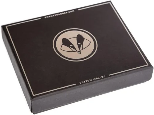 Miniatura 4 de Swanky Badger Cartera personalizada - Cartera plegable (negro básico)