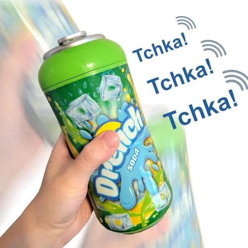 Miniatura 3 de MUKIKIM Drench Soda Game - Juego de azar interactivo para la familia y la fiesta. ¡Tira los dados, agita la lata y tira de la pestaña! ¡La última