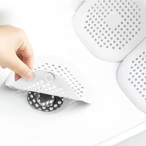 Miniatura 9 de 4 Piezas de Captador de Pelo para Desagüe de Ducha, Tapón para Bañera, Protectores de Desagüe para el Hogar, Cubierta de Desagüe con Ventosa, Trampa