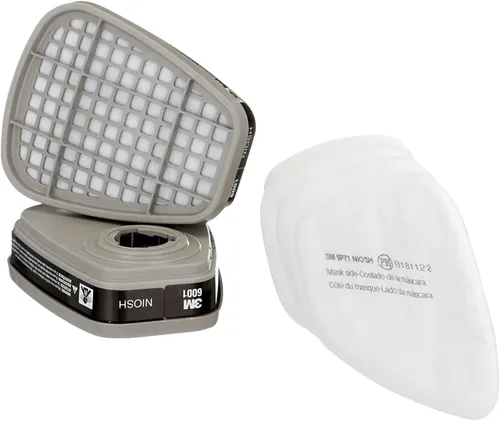 Miniatura 2 de 3M Kit de suministro de rendimiento, contiene 1 par de cartuchos y 2 pares de filtros P95, cartuchos de repuesto para 3M serie 6000, para proyectos