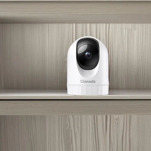 Miniatura 5 de Cinnado - Cámara de seguridad para interiores 2K, cámaras WiFi 360° para seguridad del hogar, cámara para mascotas/perros/bebés con aplicación