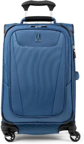 Miniatura 183 de Travelpro Maxlite 5 - Juego de 2 piezas de equipaje de mano de tela, expandibles con 4 ruedas giratorias, bolso blando para debajo del asiento, Negro