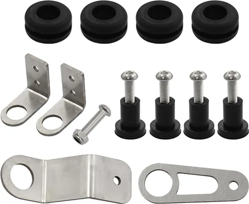 Kit de soporte de radiador atornillado compatible con Honda Civic EG EK 1992-2000 Acura Integra 1994-2001 K-Swap K Series K20 K24 Montaje del