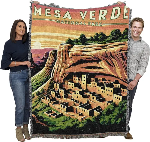Miniatura 66 de Pure Country Weavers Manta del Parque Nacional Acadia, manta de tapiz de algodón para regalo, fabricada en los Estados Unidos, 72 x 54 pulgadas