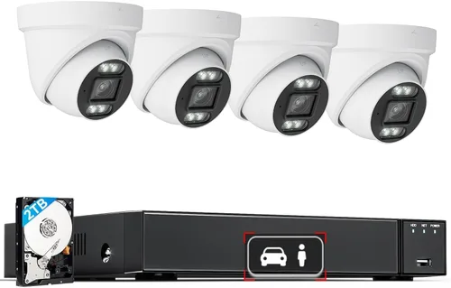 Miniatura 11 de LongPlus Sistema de cámara de seguridad PoE 4K, NVR H.265+ 16CH de 12MP con disco duro de 4 TB para grabación 24-7, sistema de cámara de seguridad
