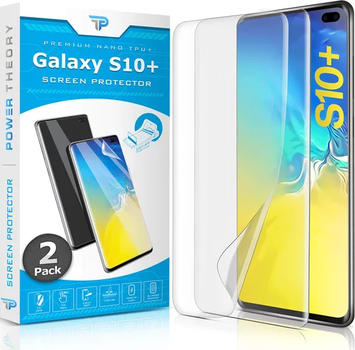 Miniatura 9 de Power Theory Protector de pantalla diseñado para Samsung Galaxy S9 PLUS (no de vidrio), kit de fácil instalación, compatible con fundas, cubierta