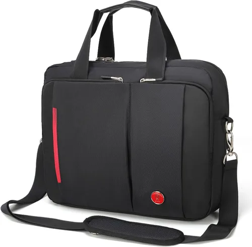 Omnpak Maletín para laptop de 15.6 pulgadas con bloqueo de combinación, bolsa de notario antirrobo, bolsa de hombro repelente al agua para hombres y