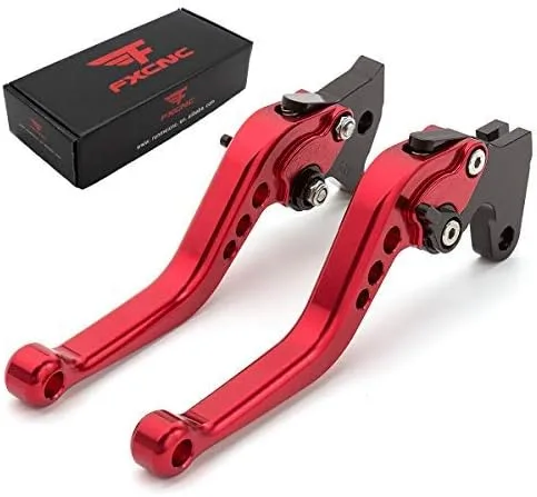 Miniatura 31 de Palancas Fxcnc de freno y embrague para carreras, Palanca verde con ajuste negro.