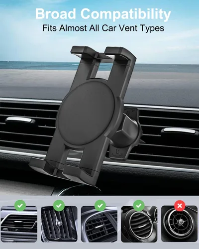 Miniatura 7 de Soporte de tableta de ventilación de automóvil para teléfono y iPad de 4.7 a 13 pulgadas, soporte para tableta de ventilación de automóvil con clip